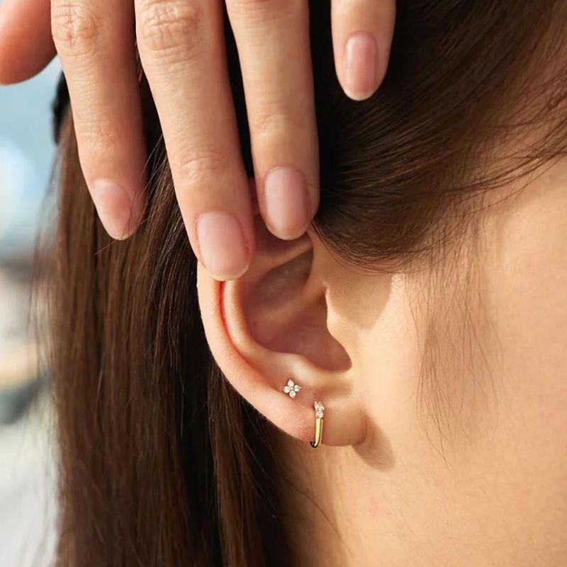 Boucle d'Oreille Acier Inoxydable