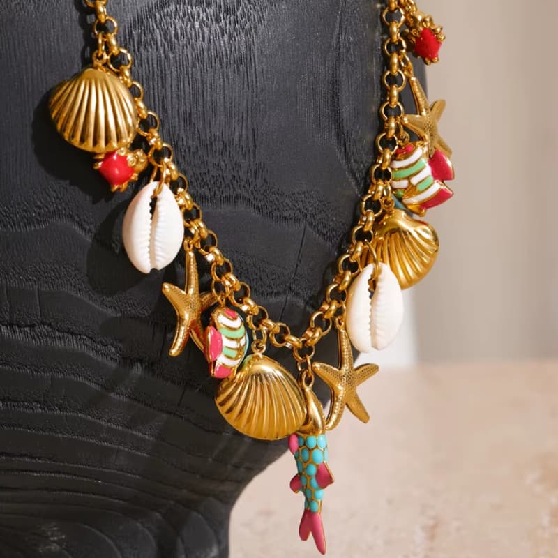 Collier Inoxydable Doré