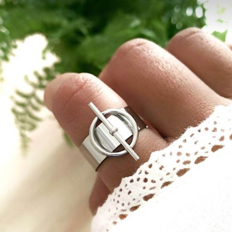 Bague Acier Inoxydable Argent