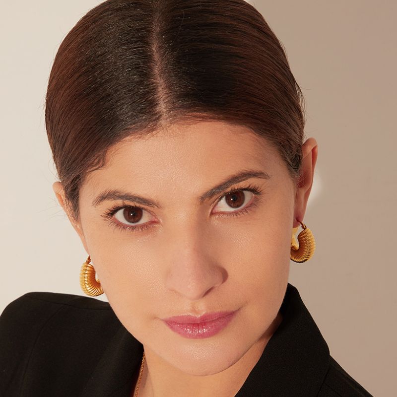 Boucle d oreille acier inoxydable or