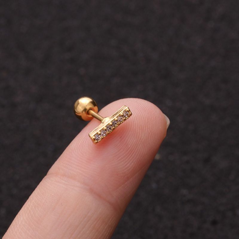 Boucle d oreille Acier Inoxydable Barre