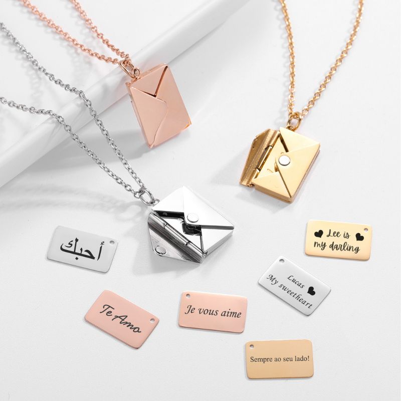 Collier Acier Inoxydable Or