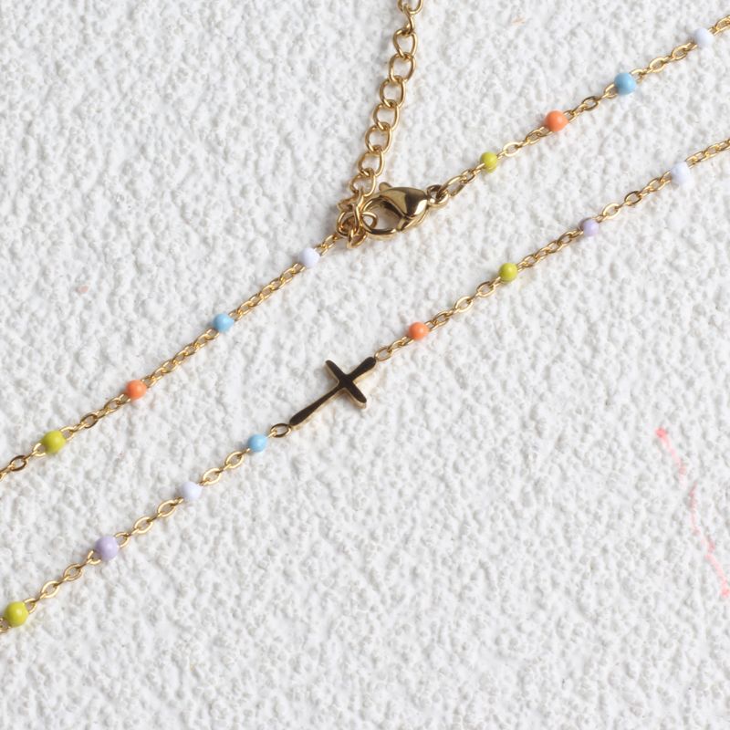 Collier Acier Inoxydable Coloré