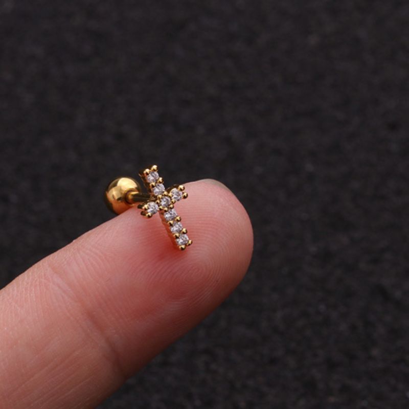 Mono Boucle Acier Inoxydable Croix