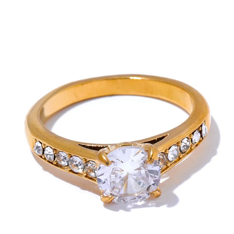 Bague Acier Inoxydable Dorée