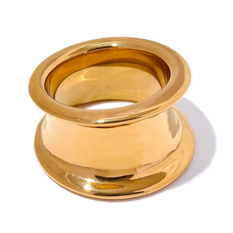 Bagues Acier Inoxydable Or