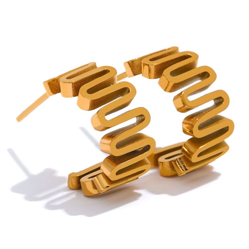 Boucle d Oreille Acier Inoxydable