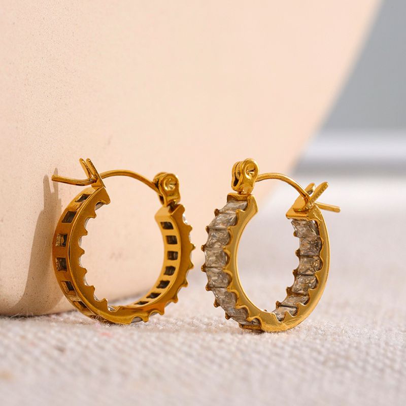 Boucles d Oreille Acier Inoxydable