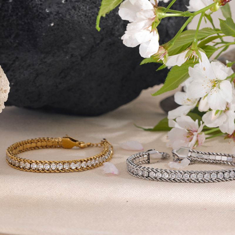 Bracelet Acier Inoxydable Or