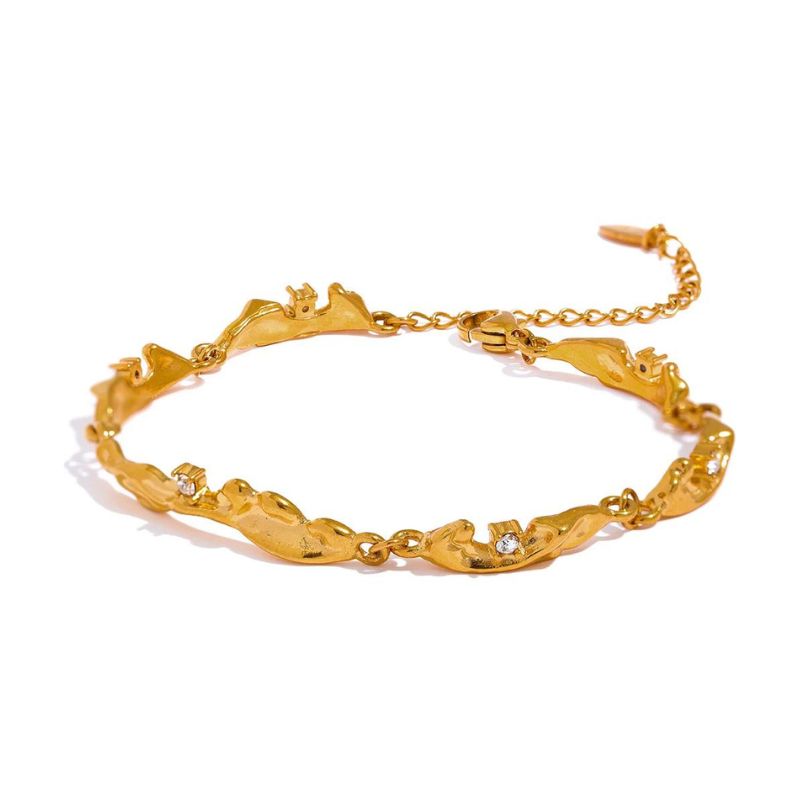 Bracelet Inoxydable Zircons