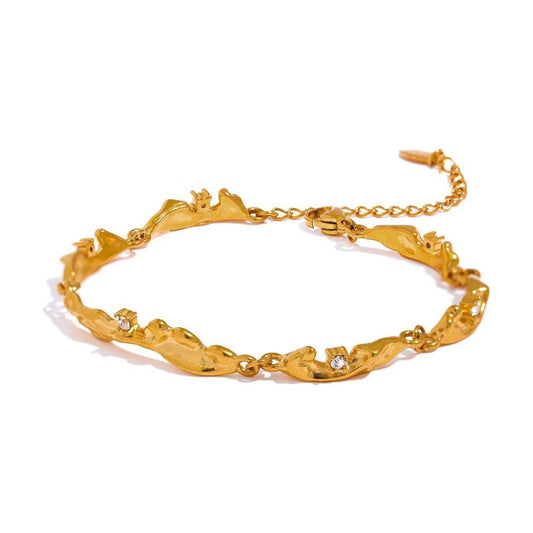 Bracelet Inoxydable Zircons