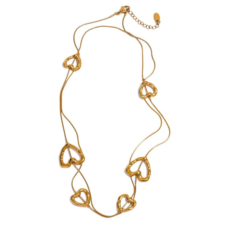 Collier Acier Inoxydable Doré