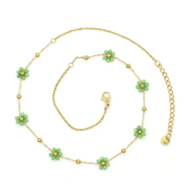 Collier Acier Inoxydable Vert