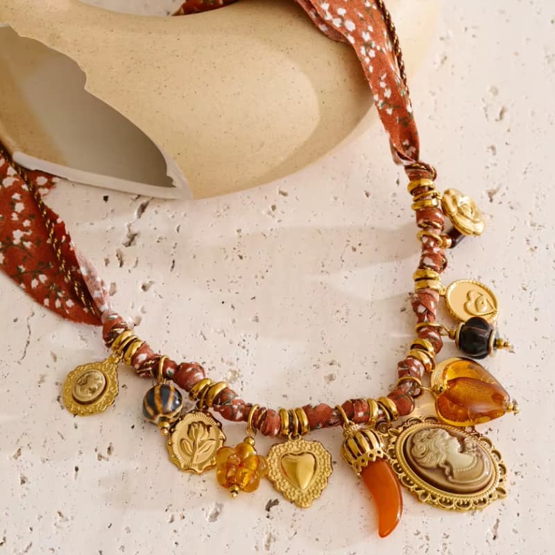 Collier Acier Inoxydable Doré