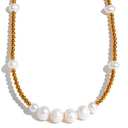 Collier Perle Or