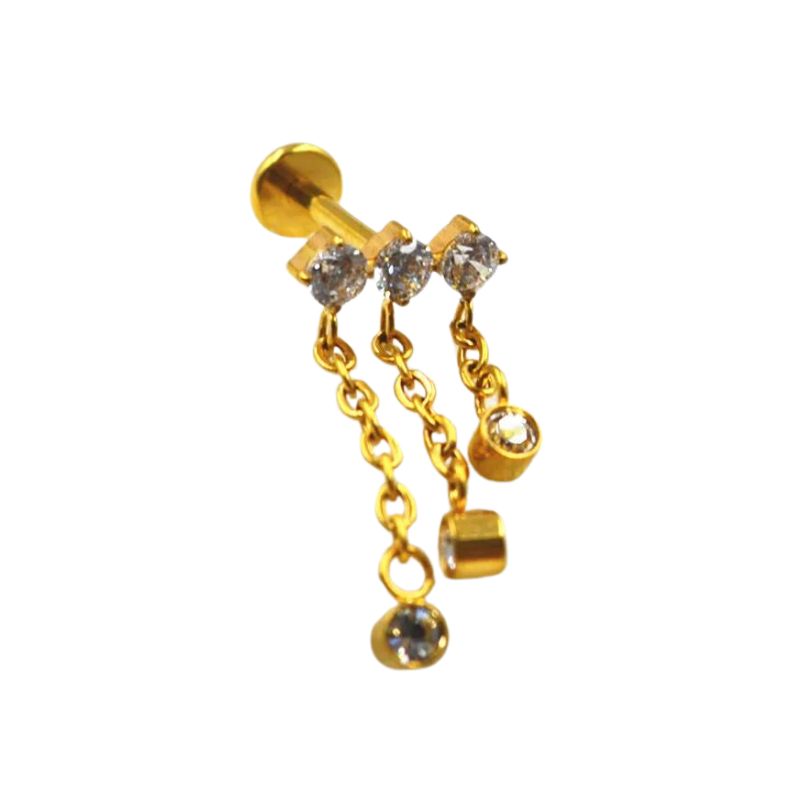 Piercing Oreille Doré