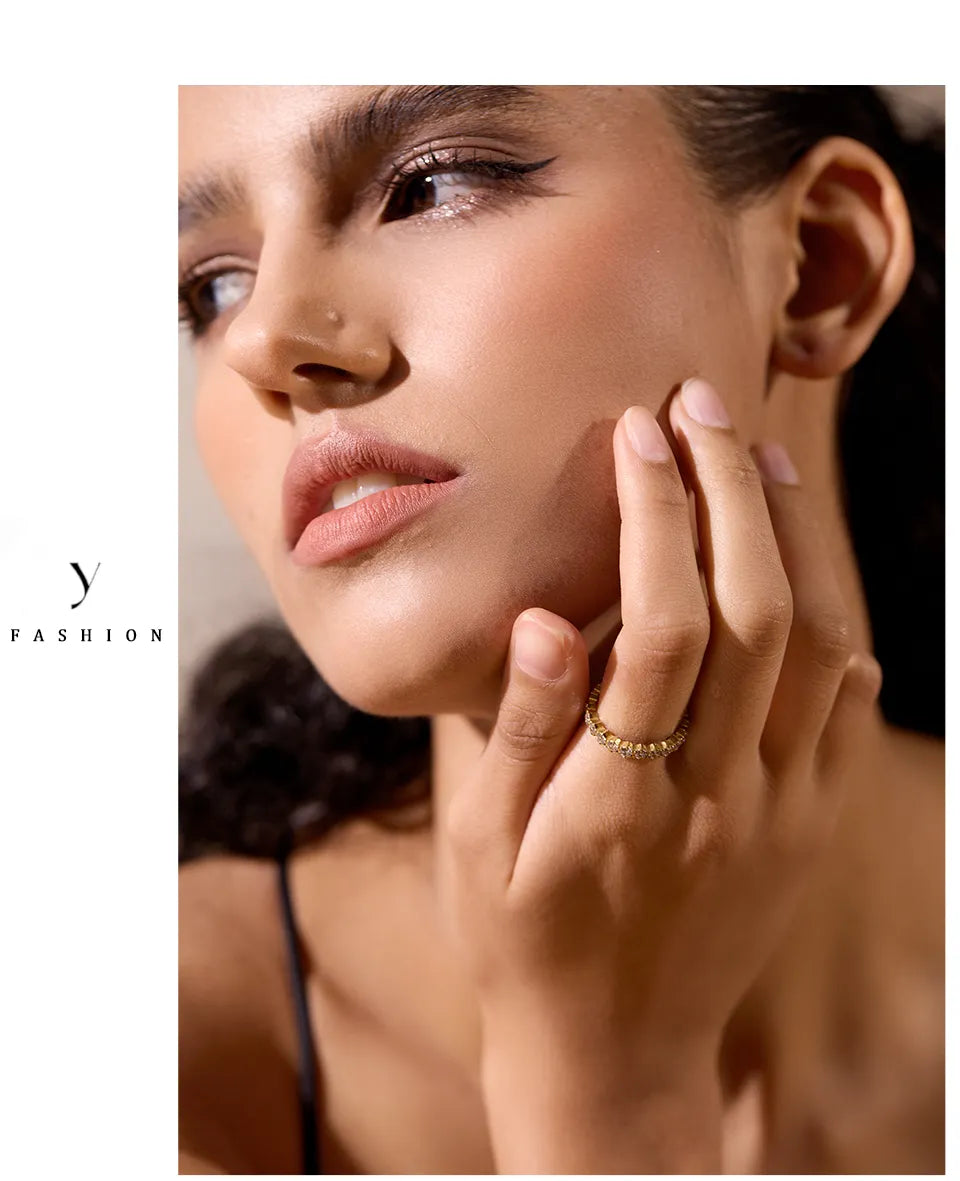 Bague Acier Inoxydable Amber