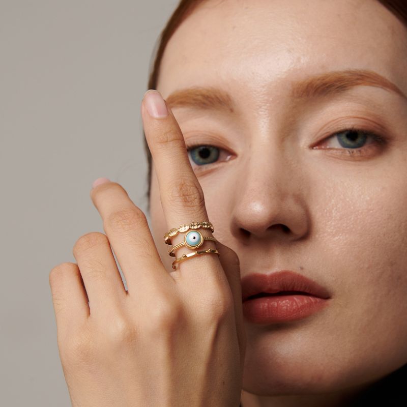 Bague Acier Inoxydable Oeil