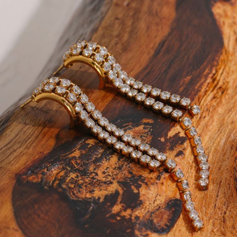 Boucle d Oreille Acier Inoxydable Femme