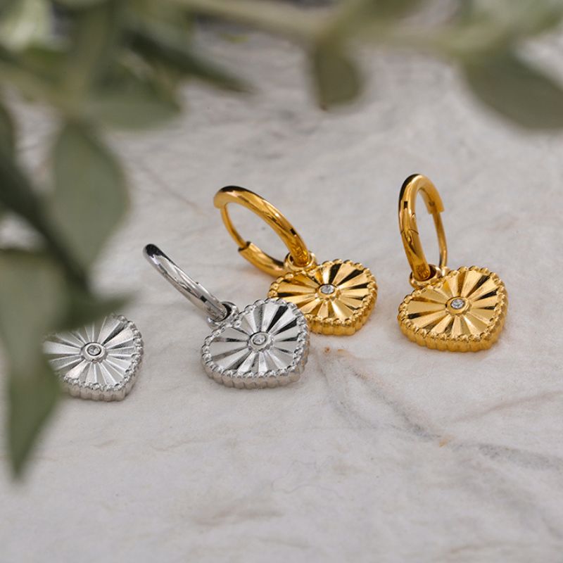 Boucle d Oreille Acier Inoxydable Or