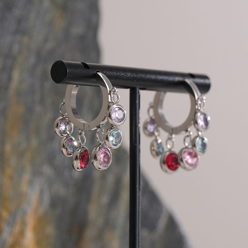 Boucle d Oreille Acier Inoxydable Mia