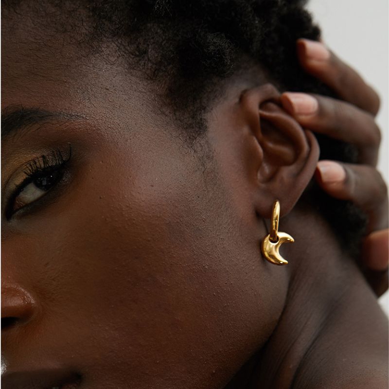 Boucle d Oreille Acier Inoxydable Stacy