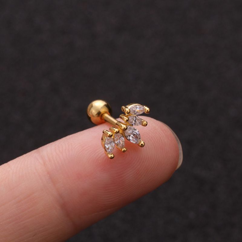 Boucle D Oreille Acier Inoxydable Doré