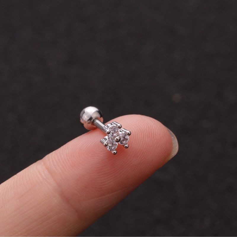 Boucle D Oreille Acier Inoxydable Argent