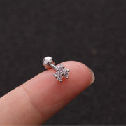 Boucle D Oreille Acier Inoxydable Argent