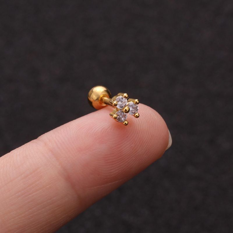 Boucle D Oreille Acier Inoxydable Fleur