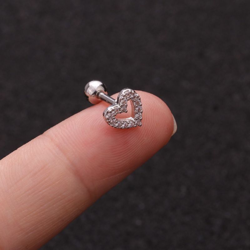 Boucle D Oreille Acier Inoxydable Argent