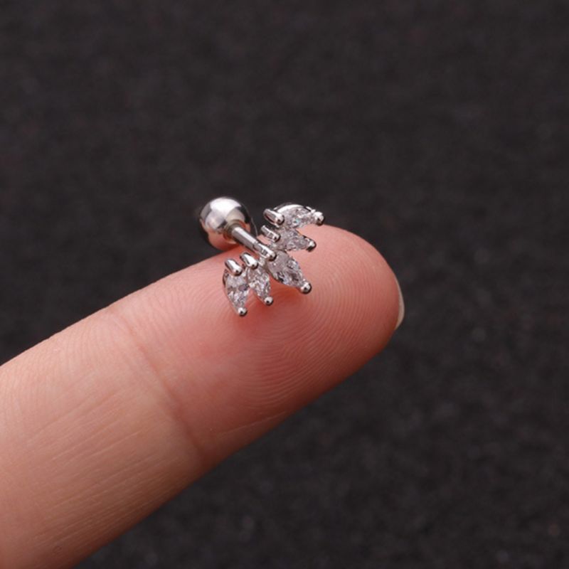 Boucle D Oreille Acier Inoxydable Argent