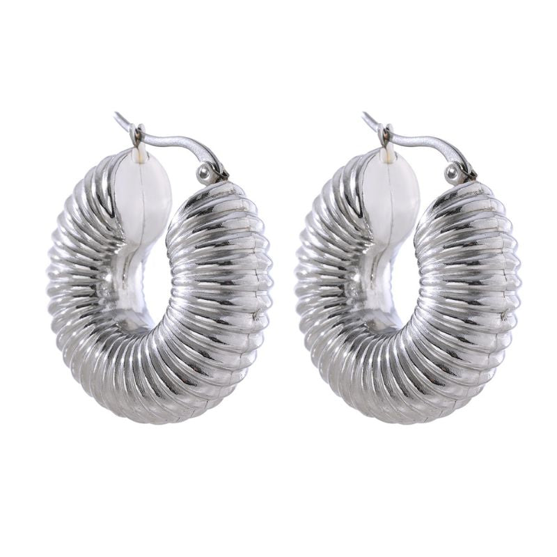 Boucle d oreille acier inoxydable