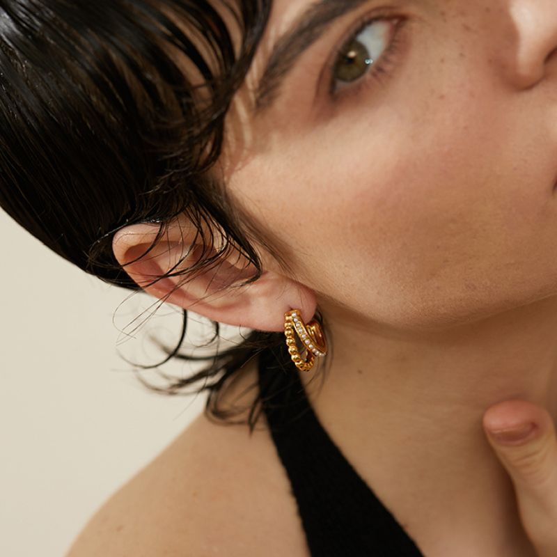 Boucles d Oreille Acier Inoxydable