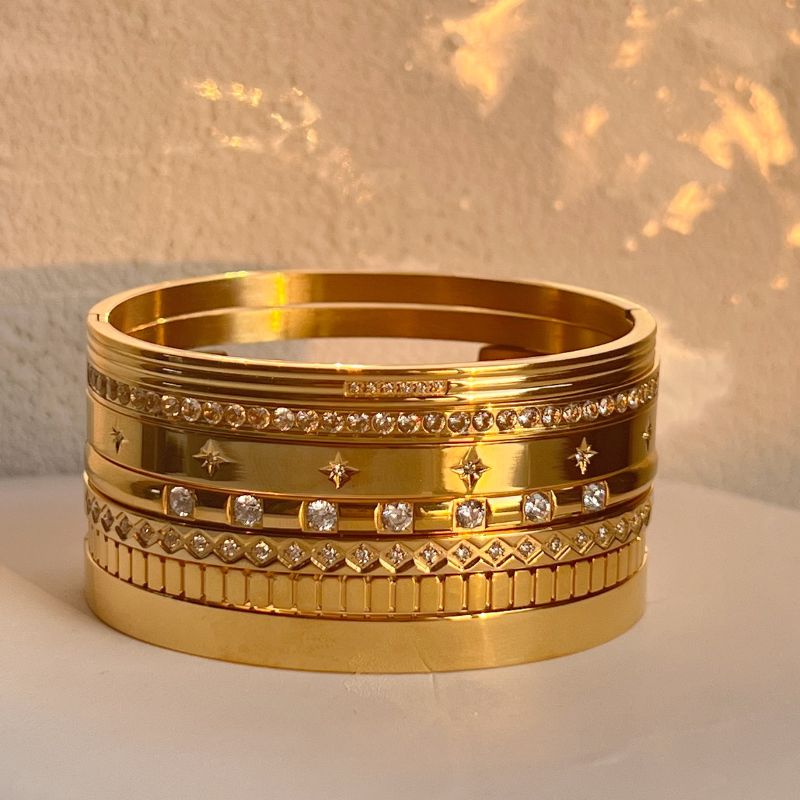 Bracelet Acier Inoxydable Or