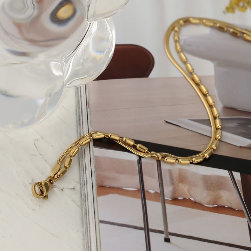 Bracelet Acier Inoxydable Or