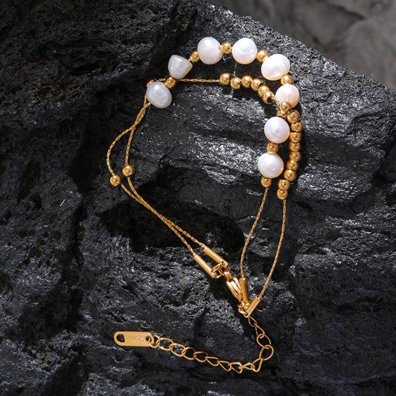 Bracelet Acier Inoxydable Or