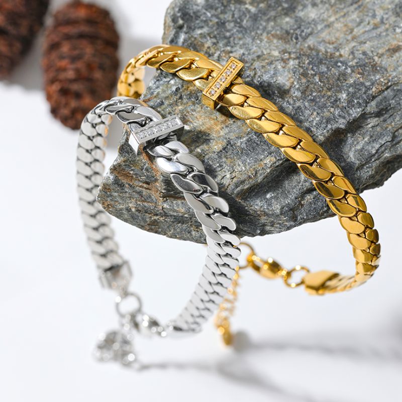 Bracelet Acier Inoxydable Doré