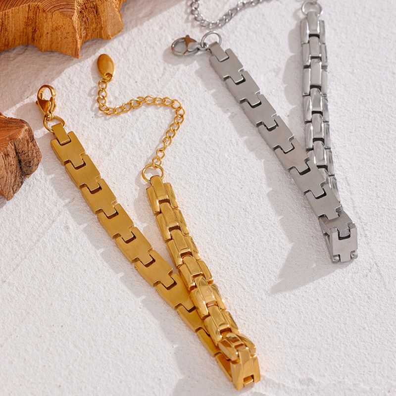 Bracelet Acier Inoxydable Or