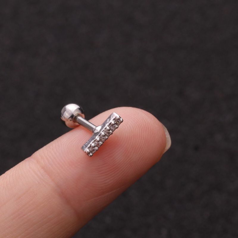 Boucle d oreille Acier Inoxydable Zircon